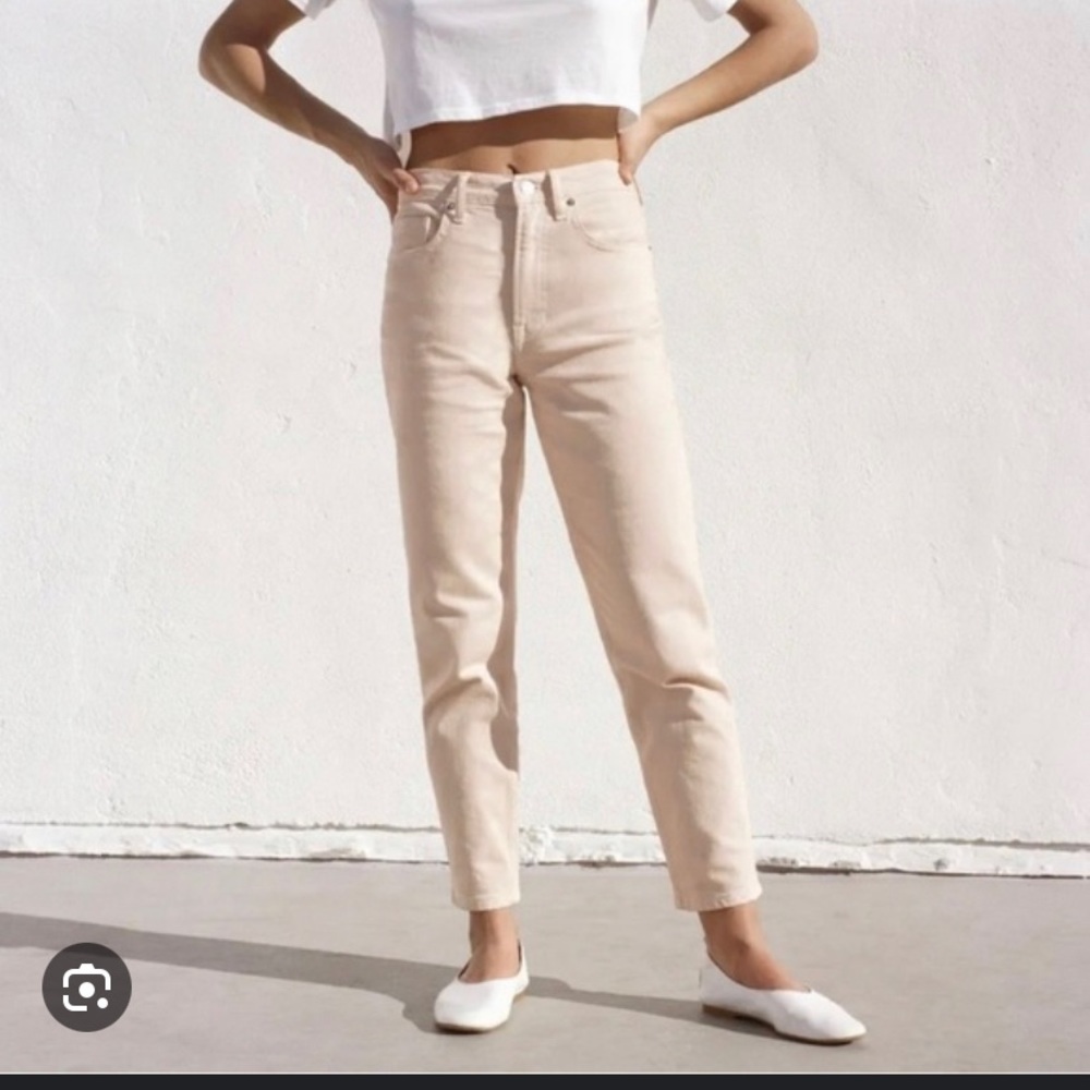 Everlane Edition 01 pale pink ankle jeans
